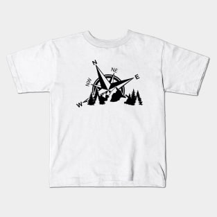 Compass and Mountains Kids T-Shirt